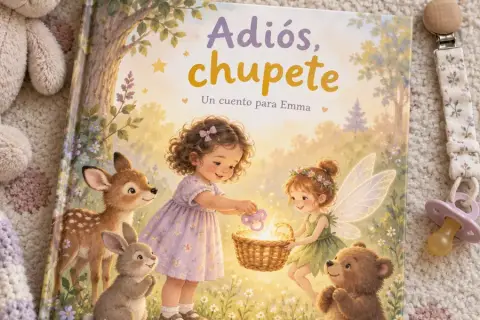 Chupete, pañal y grandes pasos
