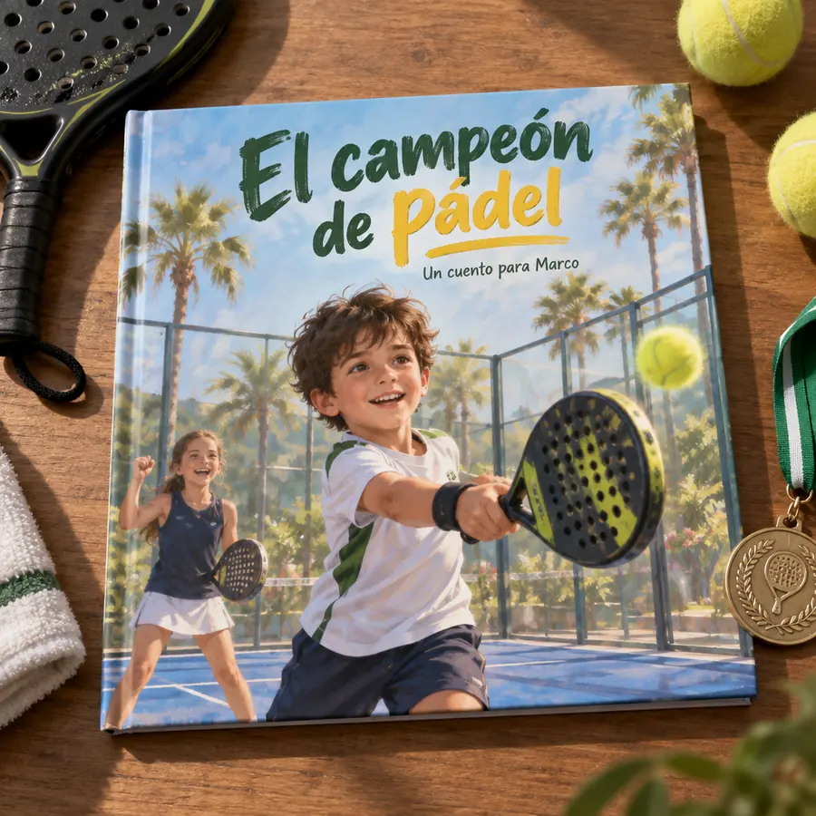 Cuento personalizado «El campeón de pádel»
