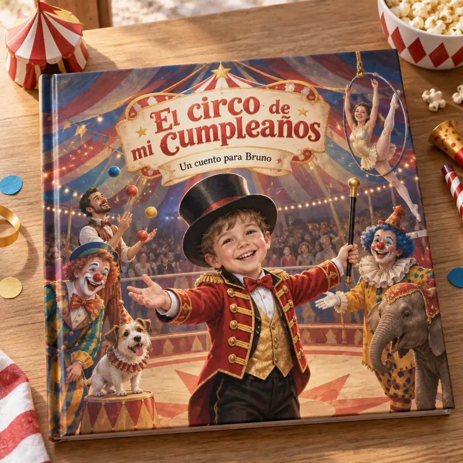 Cuento personalizado «El circo de mi cumpleaños»