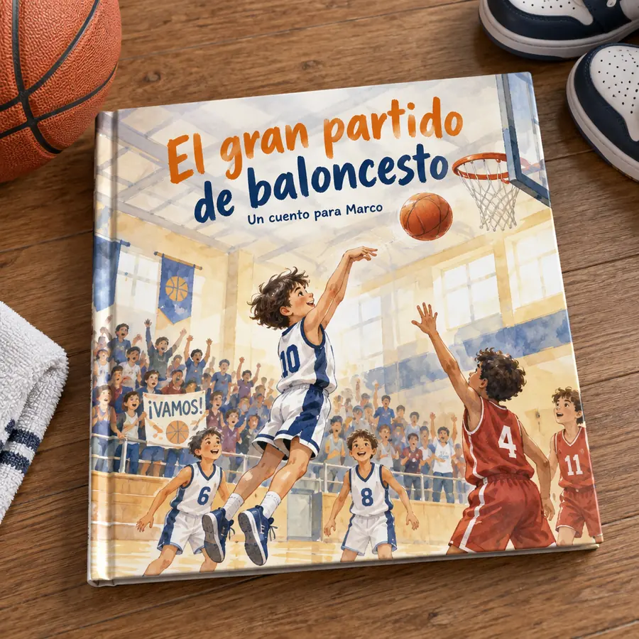 Cuento personalizado «El gran partido de baloncesto»