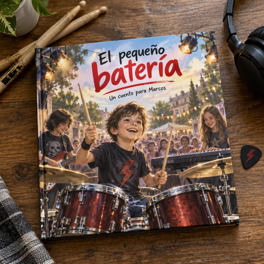 Cuento personalizado «El pequeño batería»