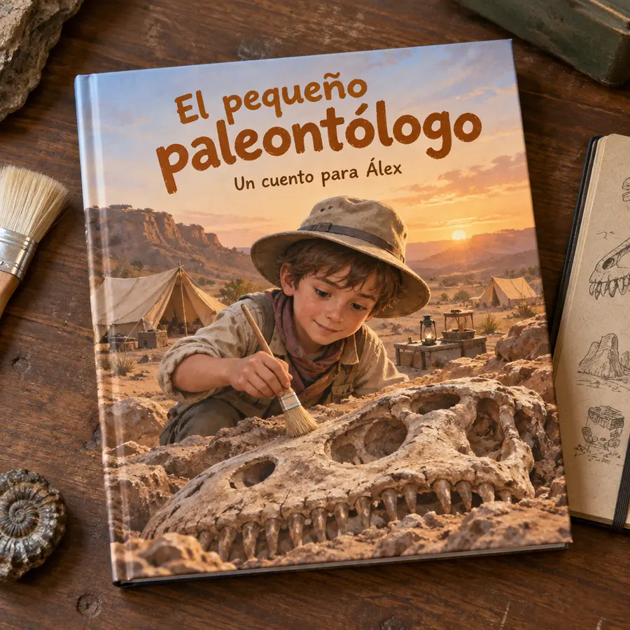 Cuento personalizado «El pequeño paleontólogo»