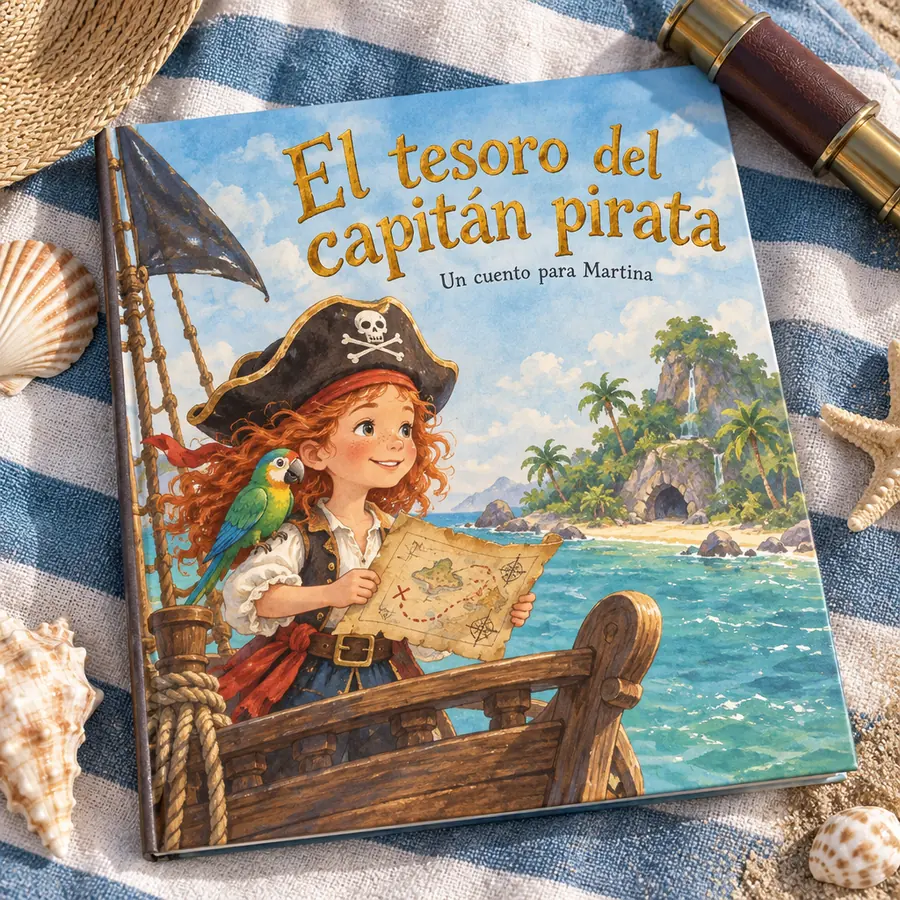 Cuento personalizado «El tesoro del capitán pirata»