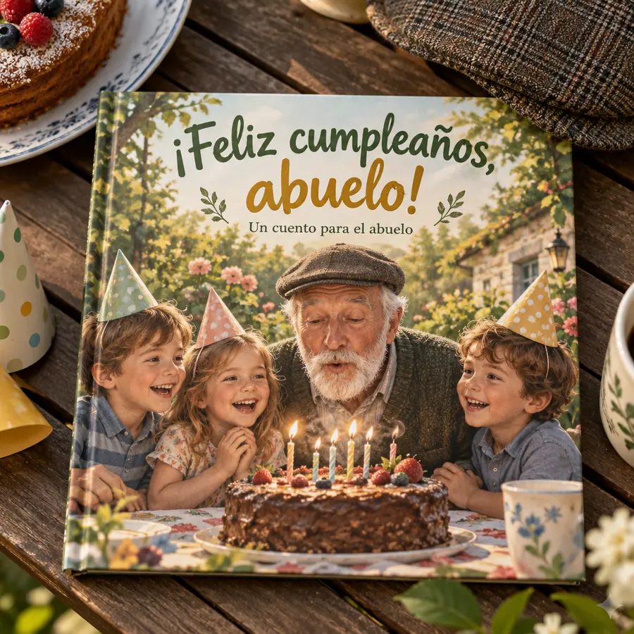 Cuento personalizado «¡Feliz cumpleaños, abuelo!»
