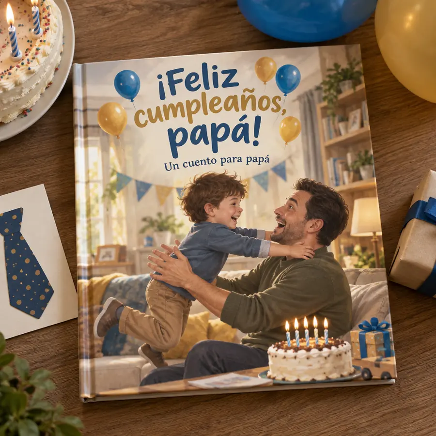 Cuento personalizado «¡Feliz cumpleaños, papá!»