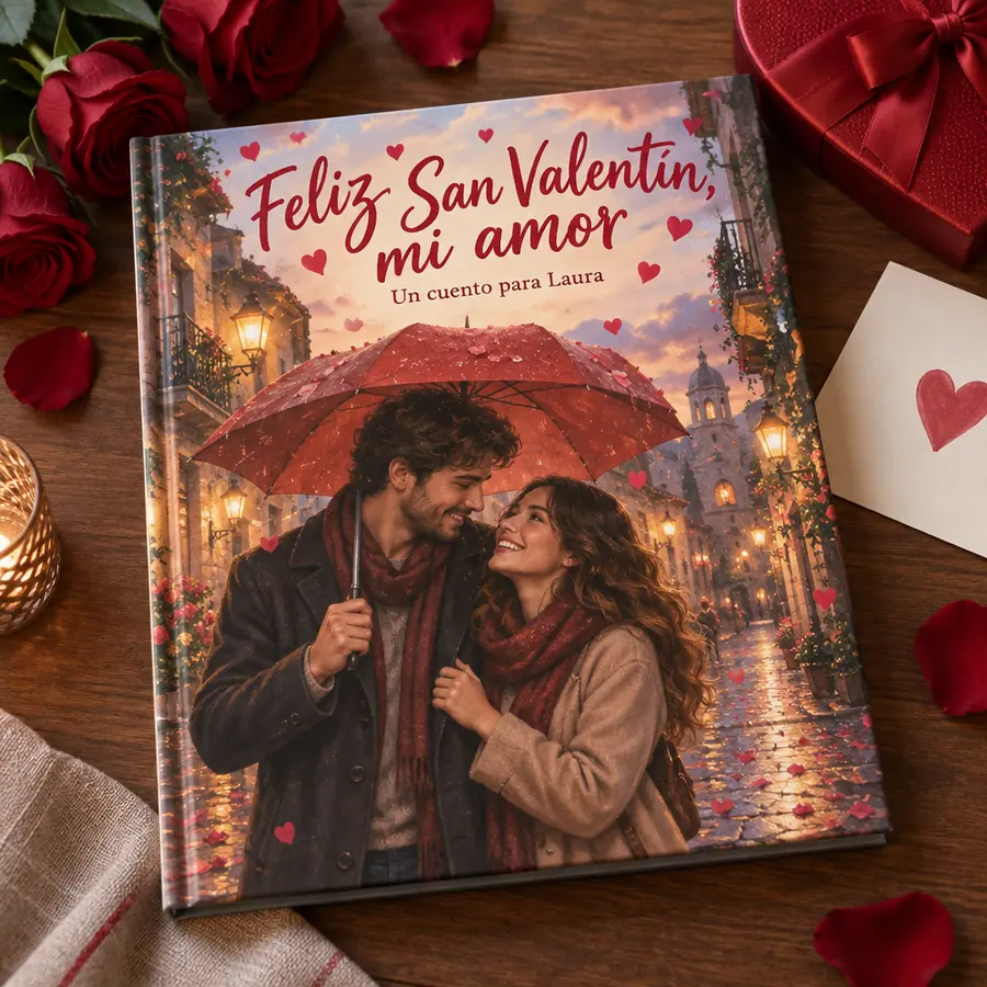 Cuento personalizado «Feliz San Valentín, mi amor»