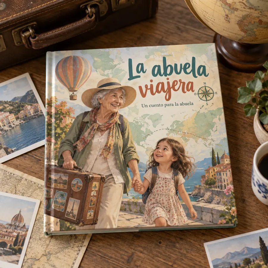Cuento personalizado «La abuela viajera»