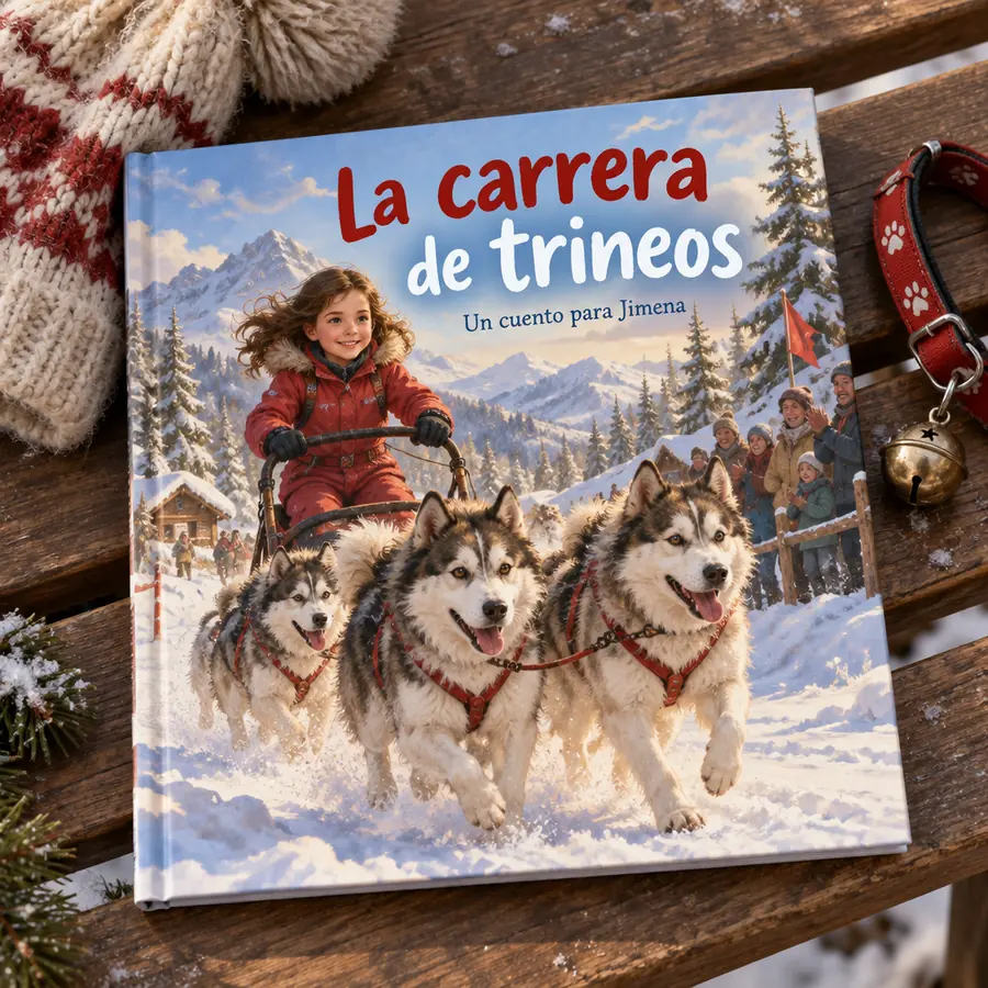 Cuento personalizado «La carrera de trineos»