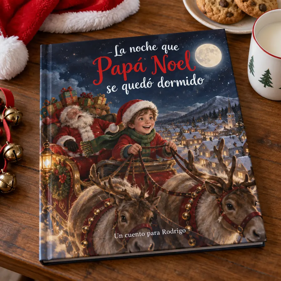 Cuento personalizado «La noche que Papá Noel se quedó dormido»