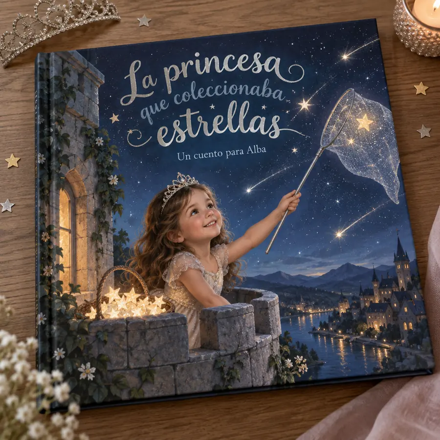 Cuento personalizado «La princesa que coleccionaba estrellas»