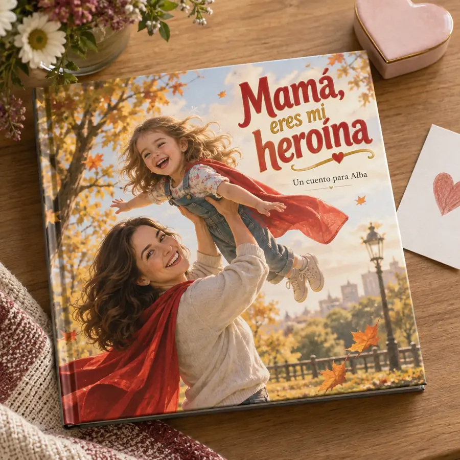 Cuento personalizado «Mamá, eres mi heroína»