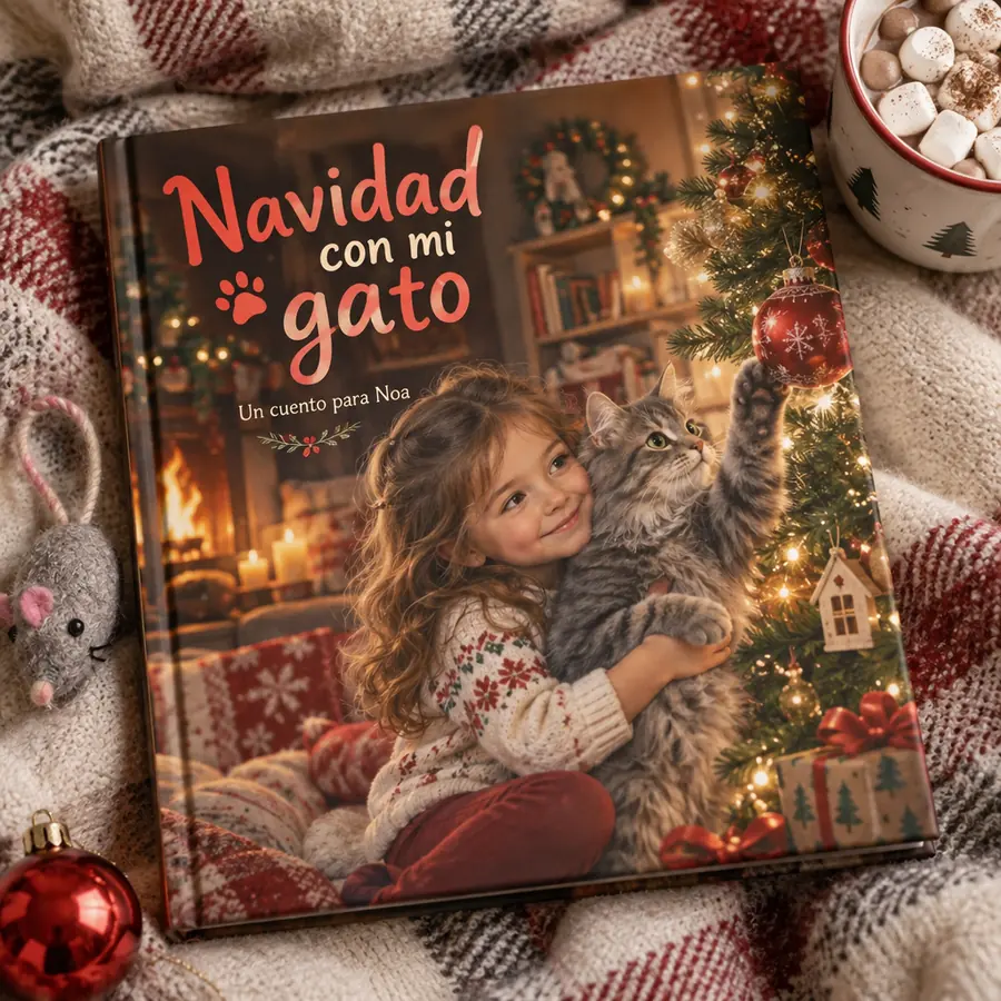 Cuento personalizado «Navidad con mi gato»