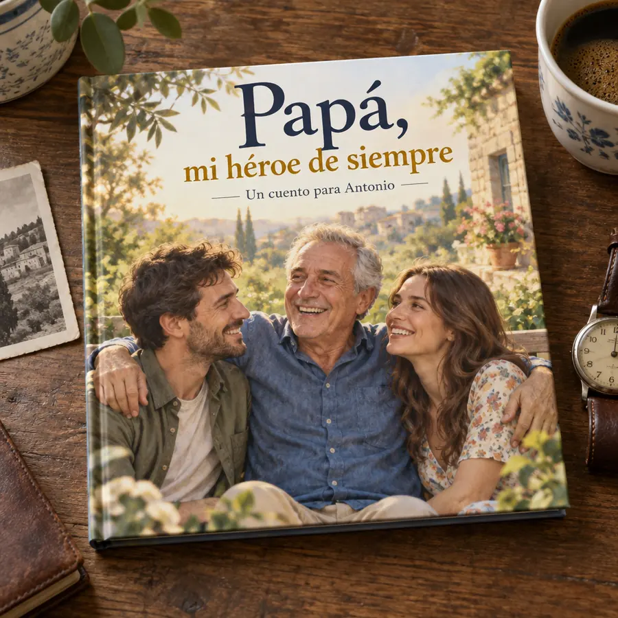 Cuento personalizado «Papá, mi héroe de siempre»