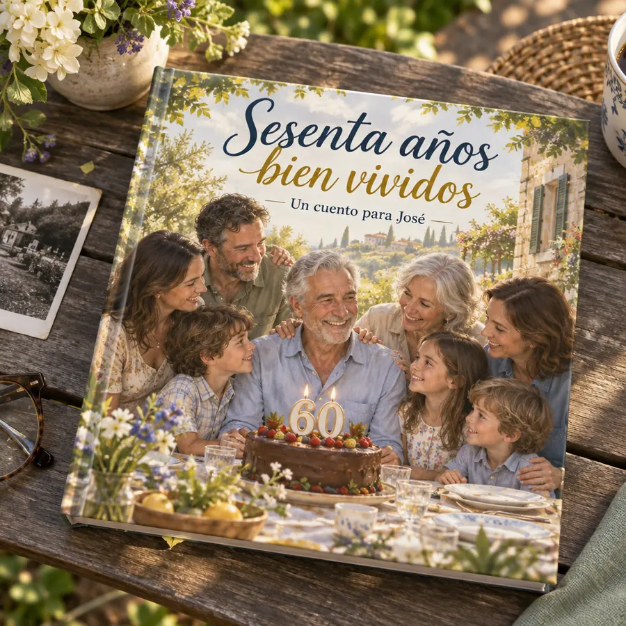 Cuento personalizado «Sesenta años bien vividos»