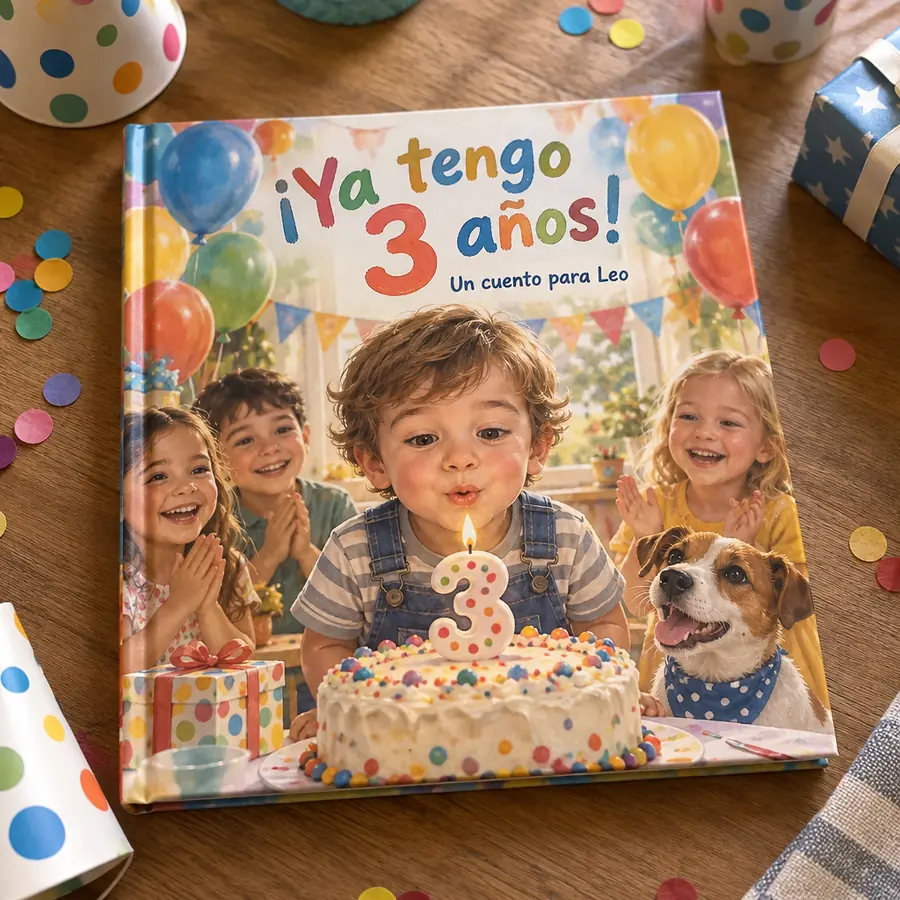 Cuento personalizado «¡Ya tengo 3 años!»