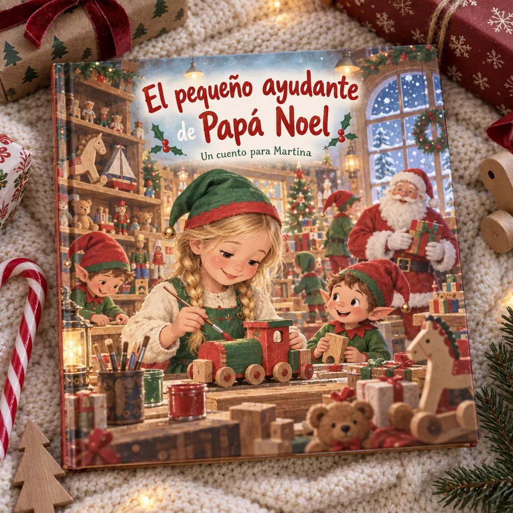 Cuento personalizado «El pequeño ayudante de Papá Noel»