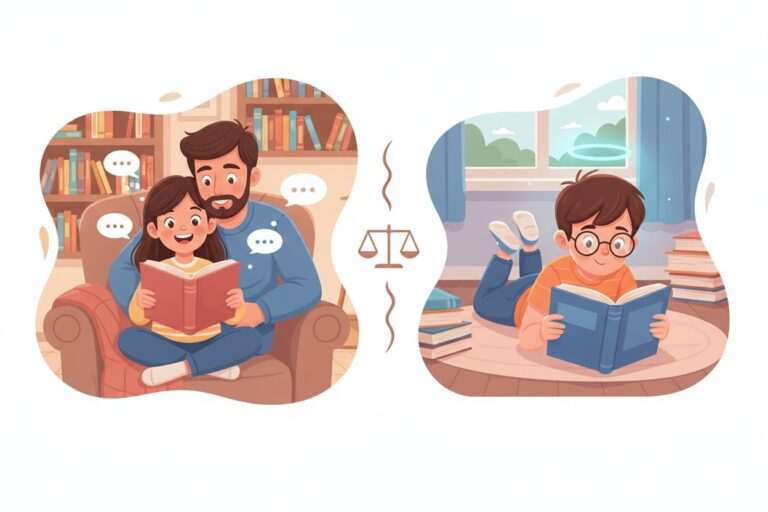 Lectura en voz alta vs lectura silenciosa: qué es mejor para los niños