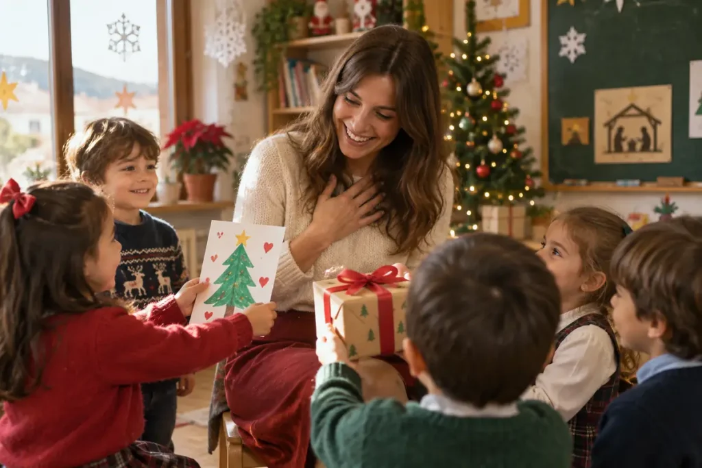 Regalo de Navidad para la profe: ideas originales que sí emocionan